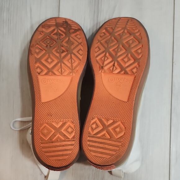 Converse High-Top Sneakers - White and Tan - Picture 6 of 8